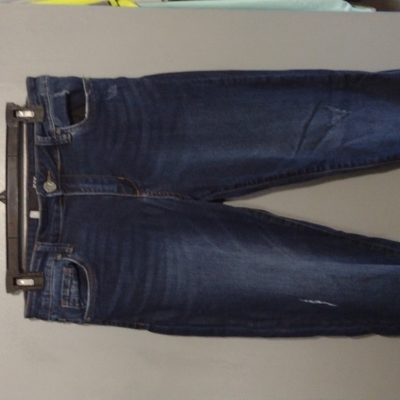 KUT from the kloth mia high-rise jeans size 8 dark wash lightly distressed - Picture 1 of 13